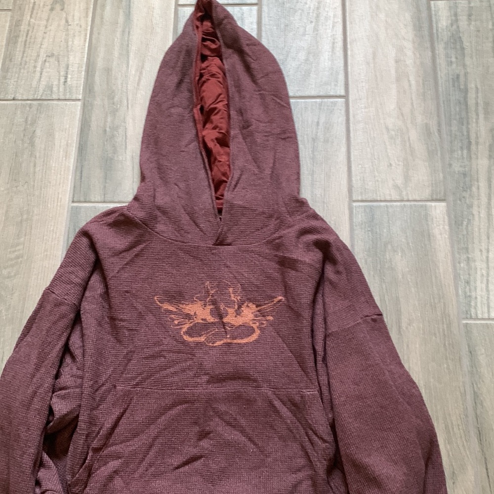 Boys lie waffle knit hoodie